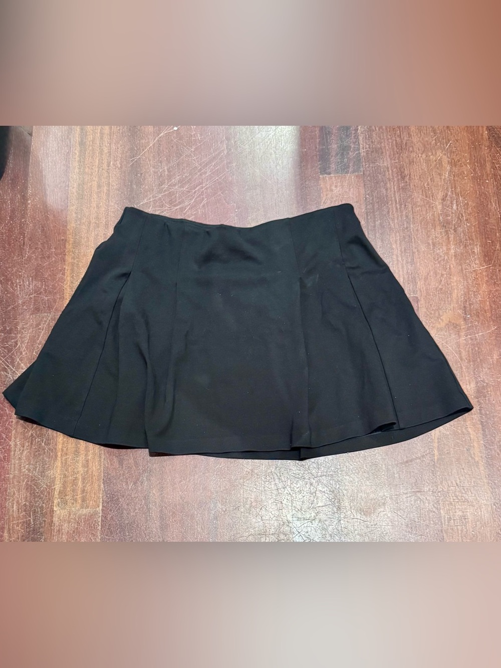 Mango Black A-Line Mini Skirt